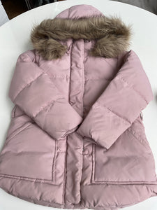 Zara Girls Winterjacke mit Kapuze  128 Rosa