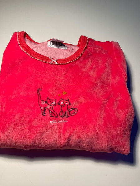 Petit Bateau Pyjama  140 Rot