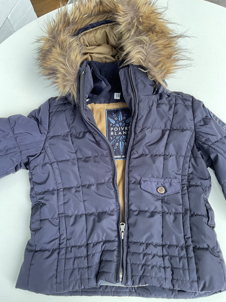 Poivre Blanc Winterjacke mit Kapuze  128 Dunkelblau