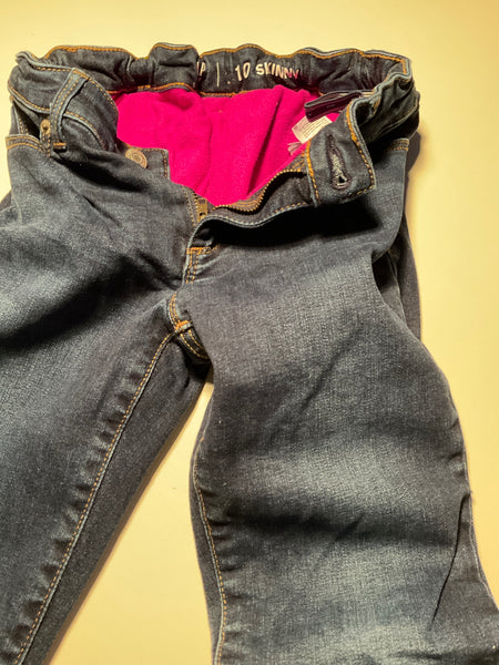 Gap Kids Jeans *gefüttert pinken Fleece 140 Blau