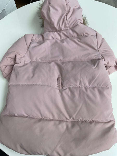 Zara Girls Winterjacke mit Kapuze  128 Rosa