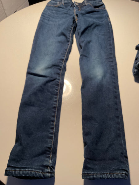 Gap Kids Jeans *gefüttert pinken Fleece 140 Blau / gefüttert