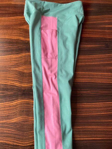 H&M Leggings 158/164 Grün und Rosa