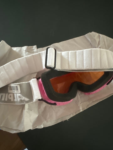 Alpina Skibrille  Pink und Weiß