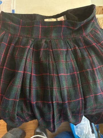 Cyrillus  Rock 176 Dunkelgrün mit rot kariertem Muster