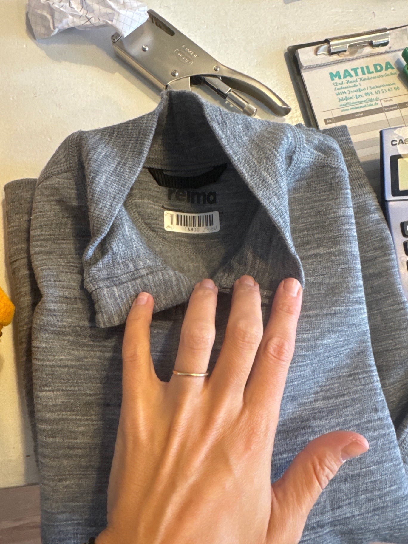Reima Pullover 140 Grau
