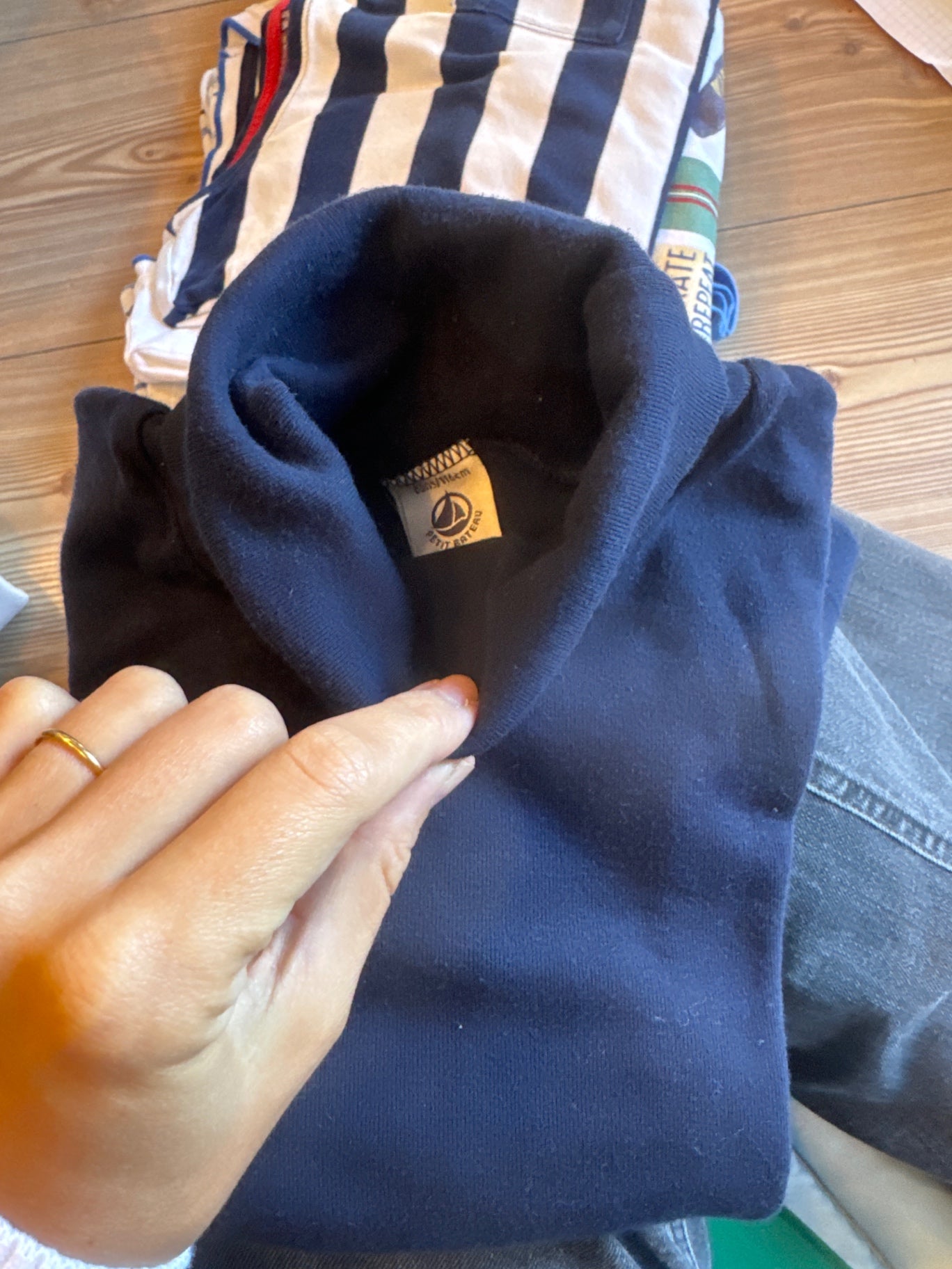 Petite Bateau Rollkragenpullover 116 Blau