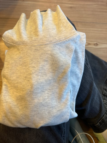 PETIT BATEAU  Rollkragenpullover 116 Hellgrau