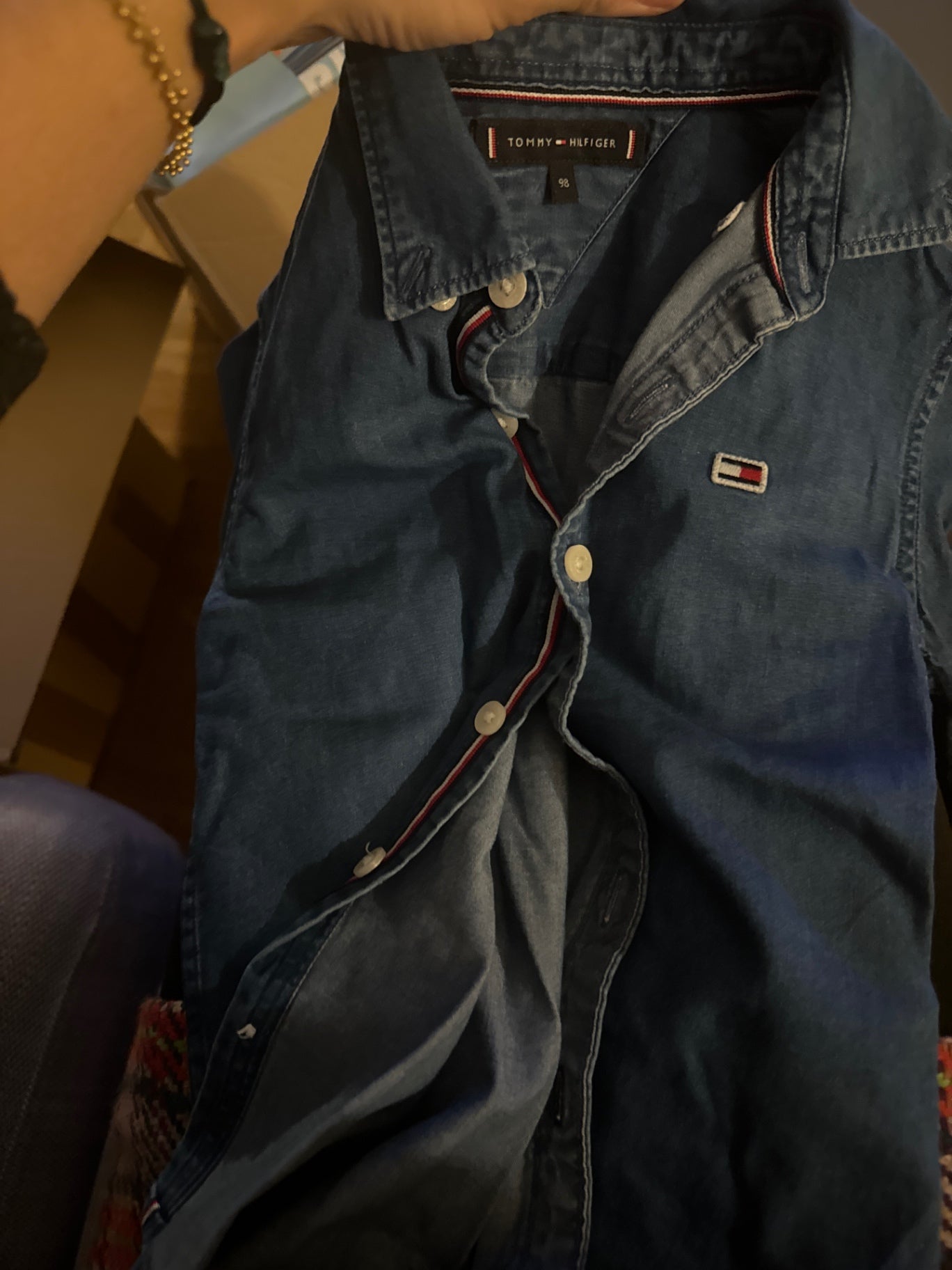 Tommy Hilfiger Hemd 98 Blau