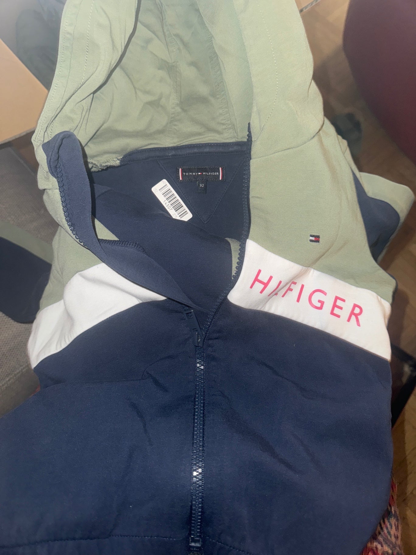 Tommy Hilfiger Jacke 92 Blau, Weiß und Grün