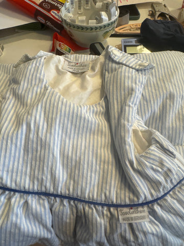 Tavolinchen Baby Schlafsack 70 Blau-Weiß gestreift