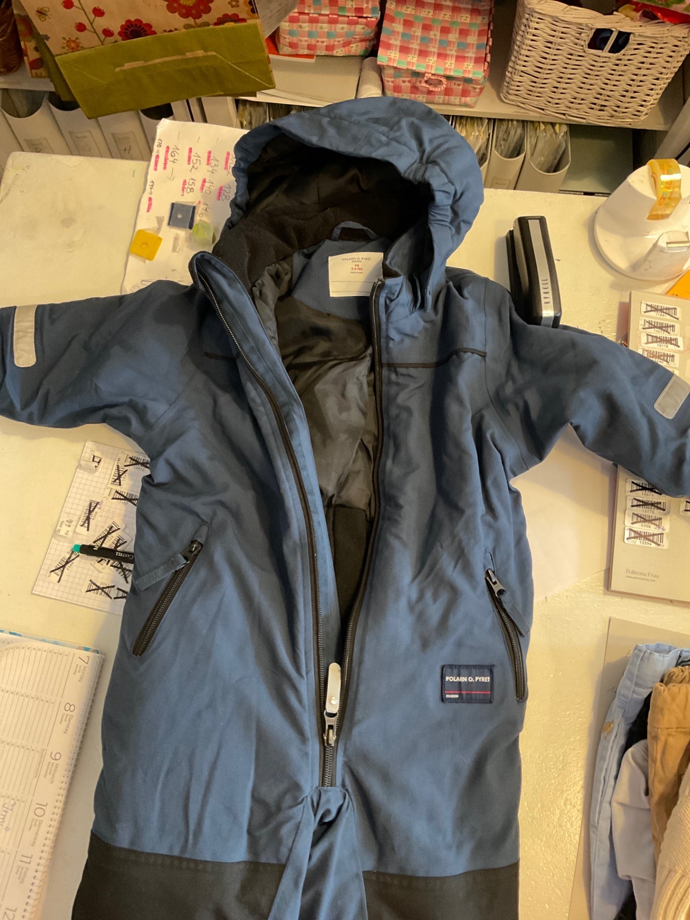 Polarn O. Pyret Winteranzug 98 Blau