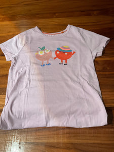 MiniBoden T-Shirt 152 Lila / Applikationen