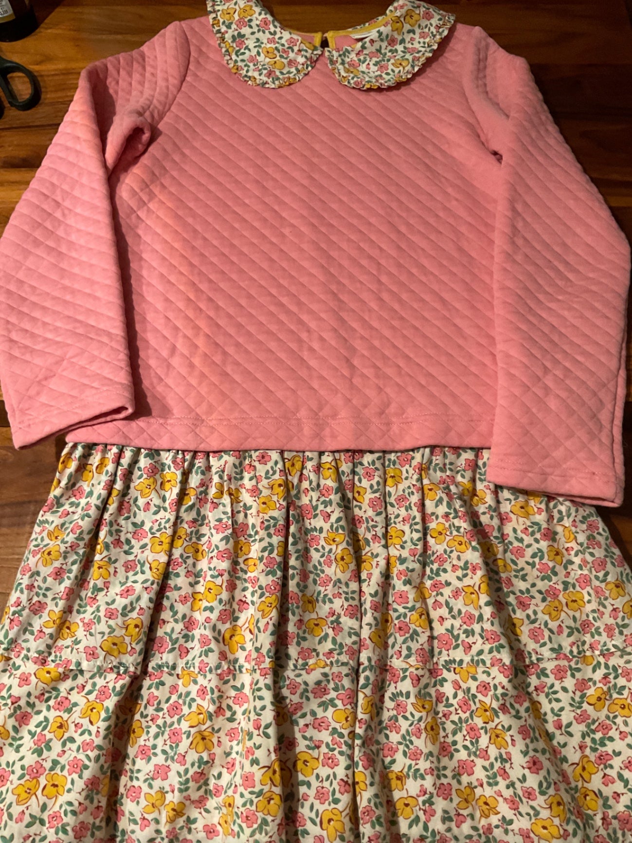 MiniBoden Kleid 152 Rosa und Blumenmuster
