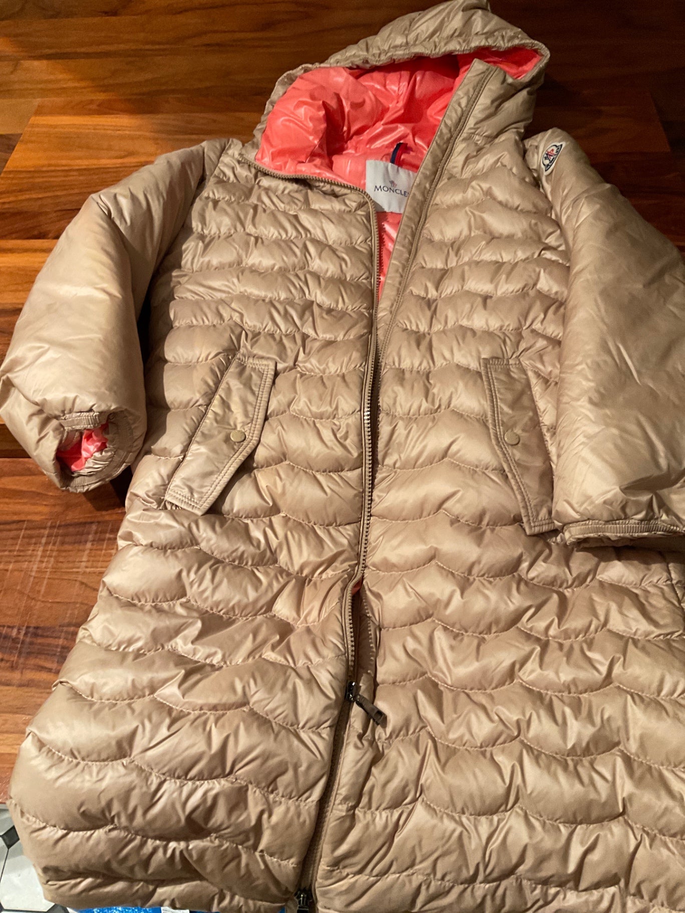 Moncler Daunenmantel 140 Beige
