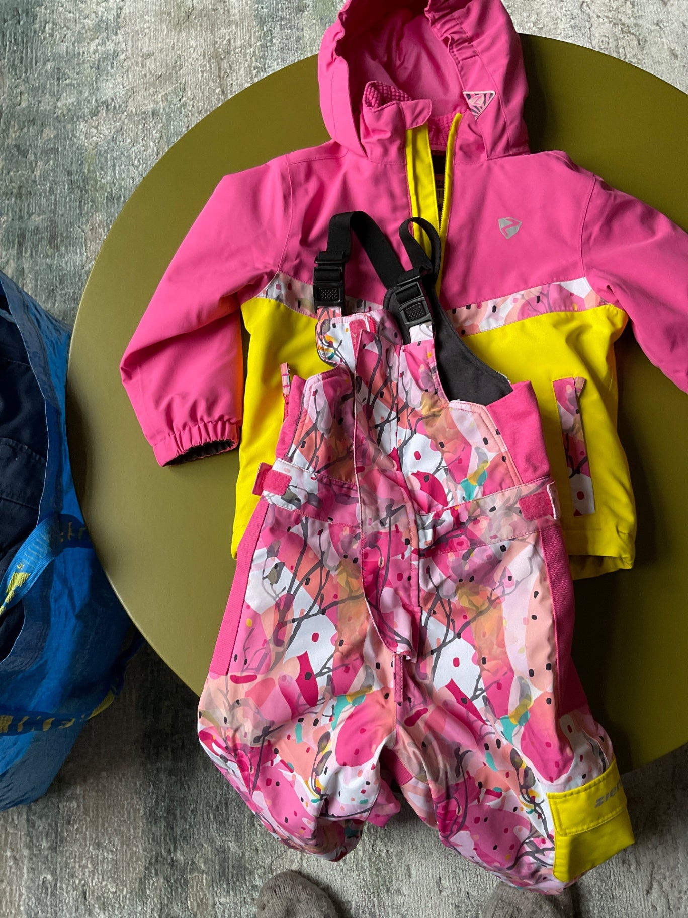 ZIENER Skianzug für Kinder *Set 104 Pink, Gelb und Bunt