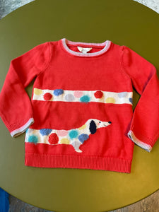 Joules Pullover *Dackel 122 Rot