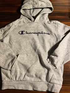 Champion Hoodie mit Kapuze 134 Grau