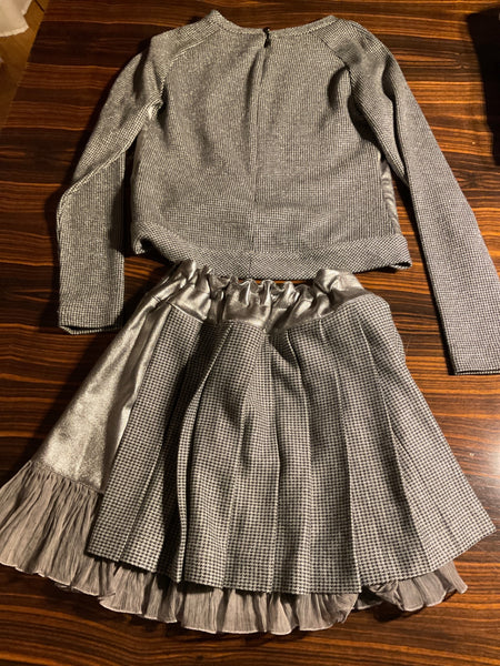 Val & Max Rock und Pullover 140 Silber