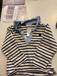 Jacadi Langarmshirt 86 Schwarz-Weiß gestreift