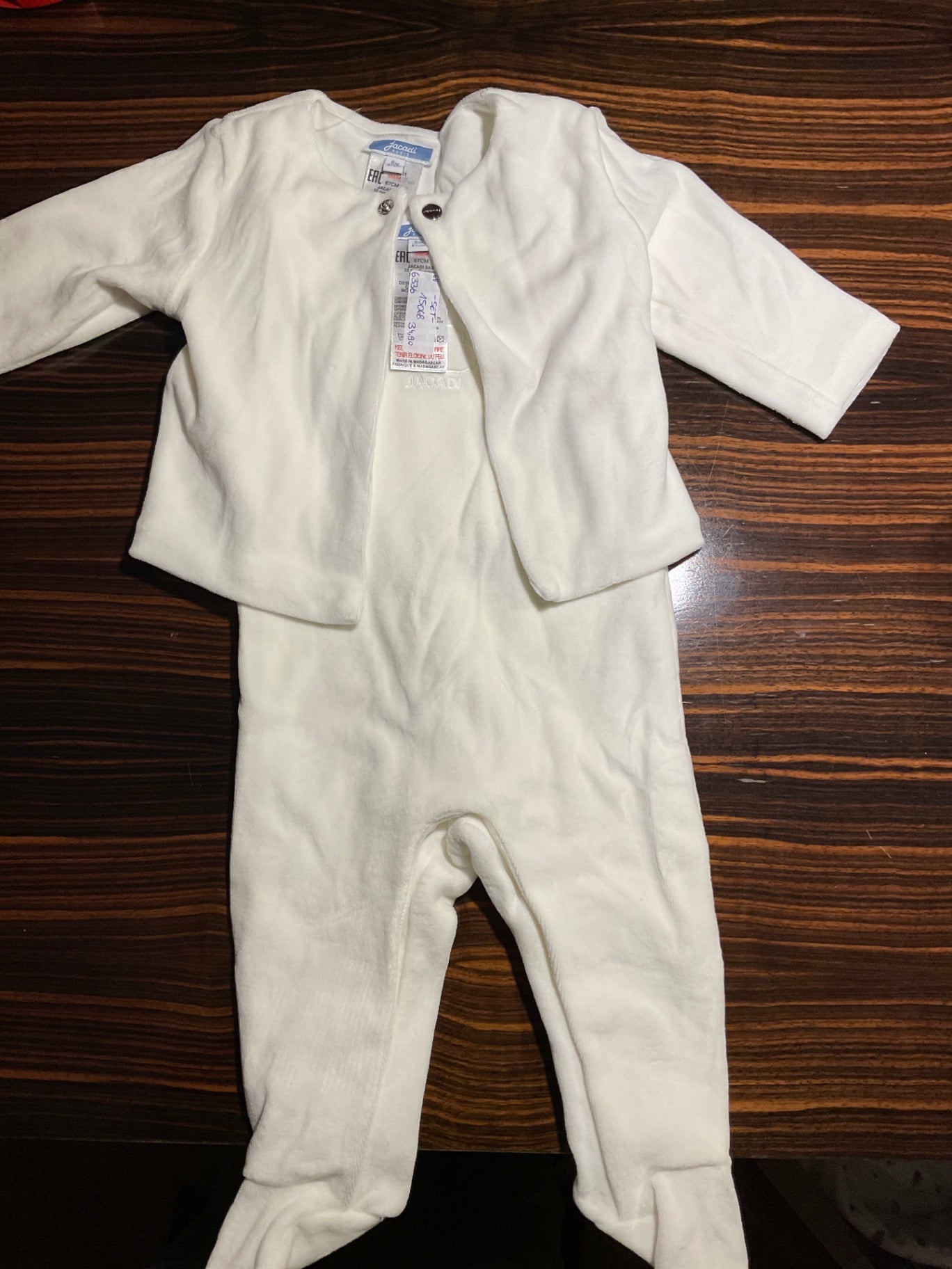 Jacadi Top und Hose SET 68 Weiß