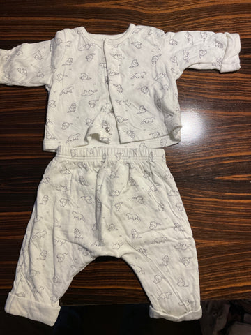 PETIT BATEAU Pyjama Set 60 Weiß