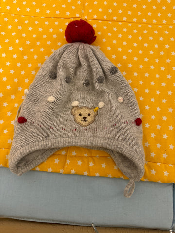 Steiff Mütze 45 Grau