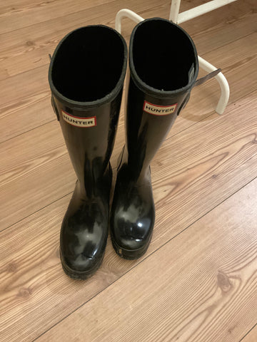 Hunter Gummistiefel 37 Schwarz