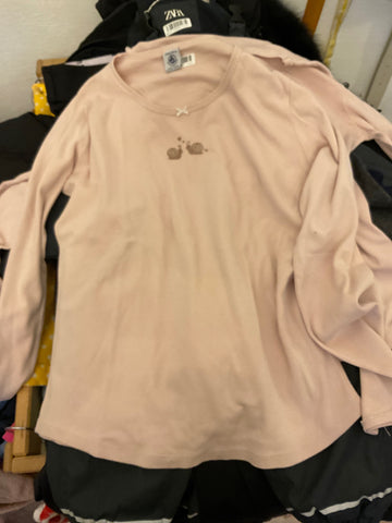 PETIT BATEAU Langarmshirt 152 Rosa