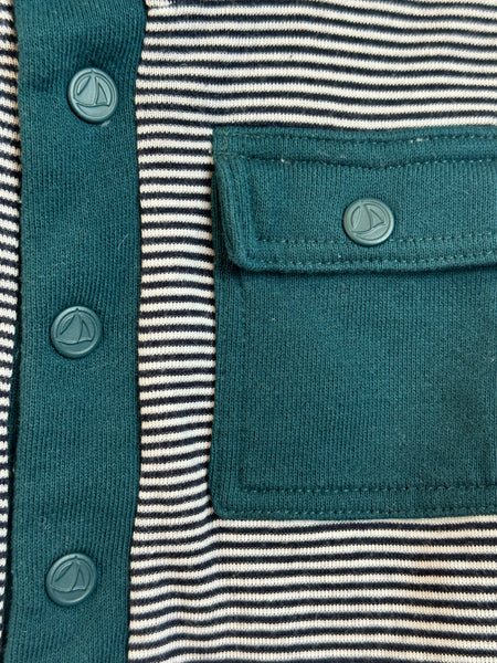Wattierte Jacke *streifen & teddy - 81 - PETIT BATEAU
