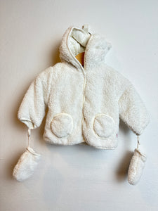 Teddy Jacke + mittens - 56 - Boboli