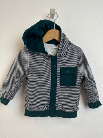 Wattierte Jacke *streifen & teddy - 81 - PETIT BATEAU