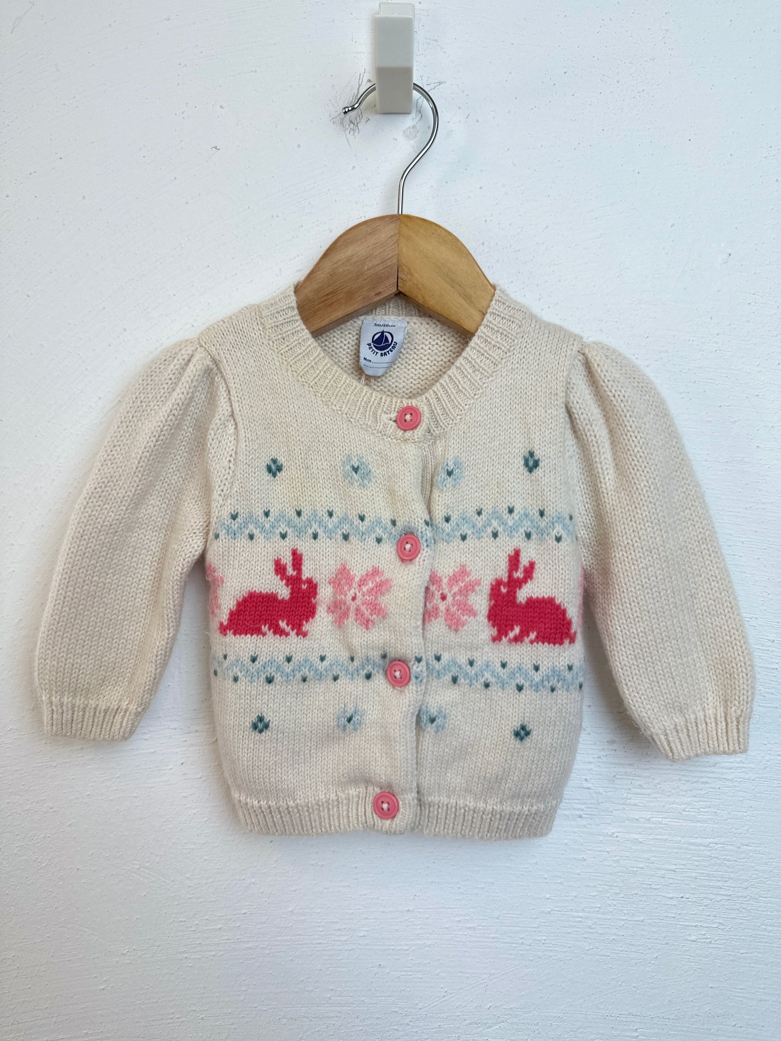 Strickjacke *Hasen - 60 - PETIT BATEAU