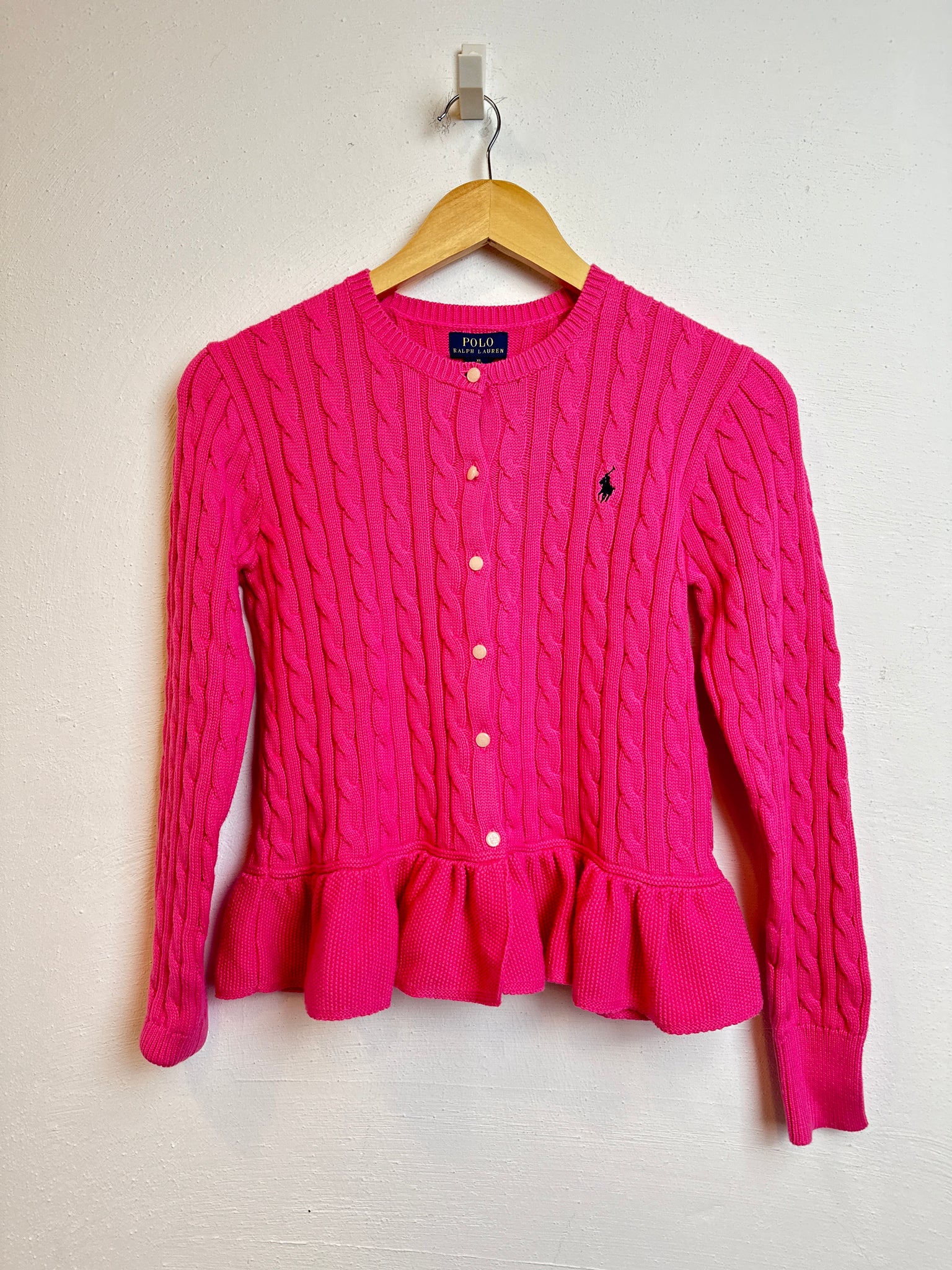 Strickjacke Zopf vollant - 176 - Polo