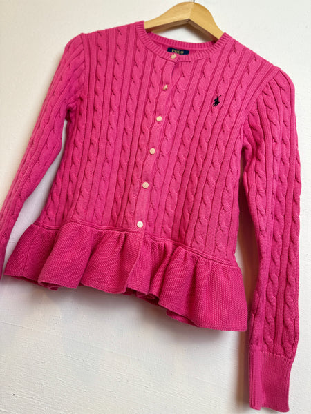 Strickjacke Zopf vollant - 176 - Polo