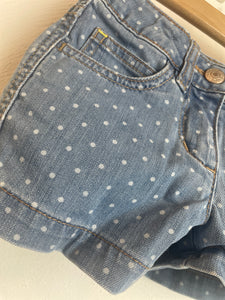 Denim Shorts Pünktchen - 104 - Boden