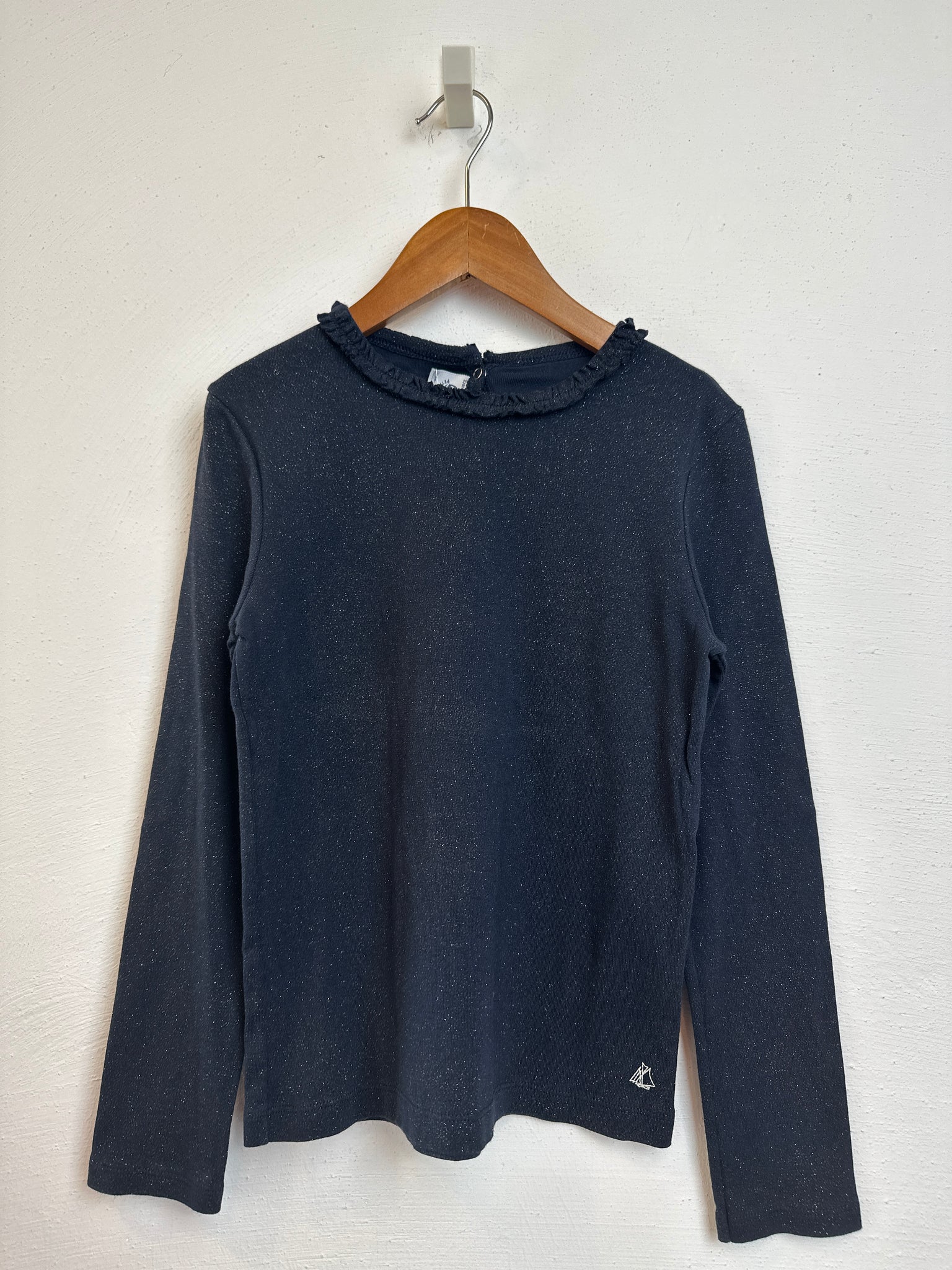 Langarm Shirt *Glitzer - 140 - PETIT BATEAU