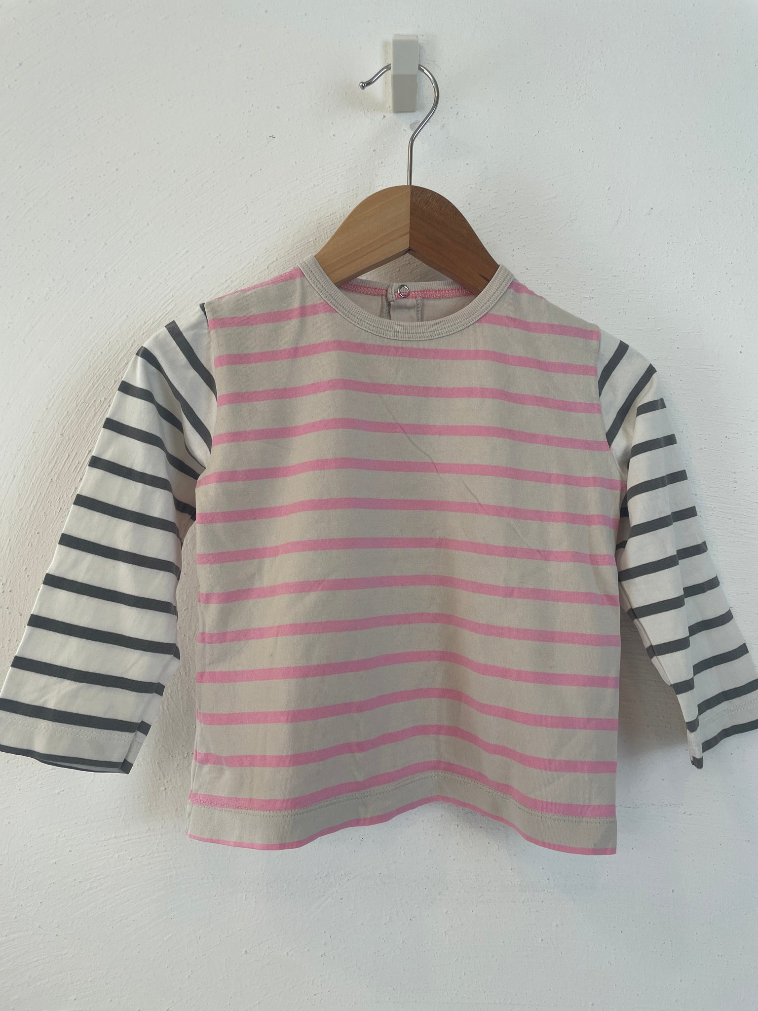 Langarm Shirt Streifen - 86 - PETIT BATEAU